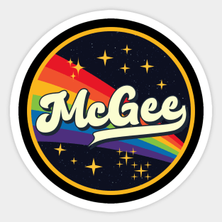 McGee // Rainbow In Space Vintage Style Sticker